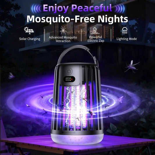 Outdoor Solar Powered Mosquito Killer Lamp