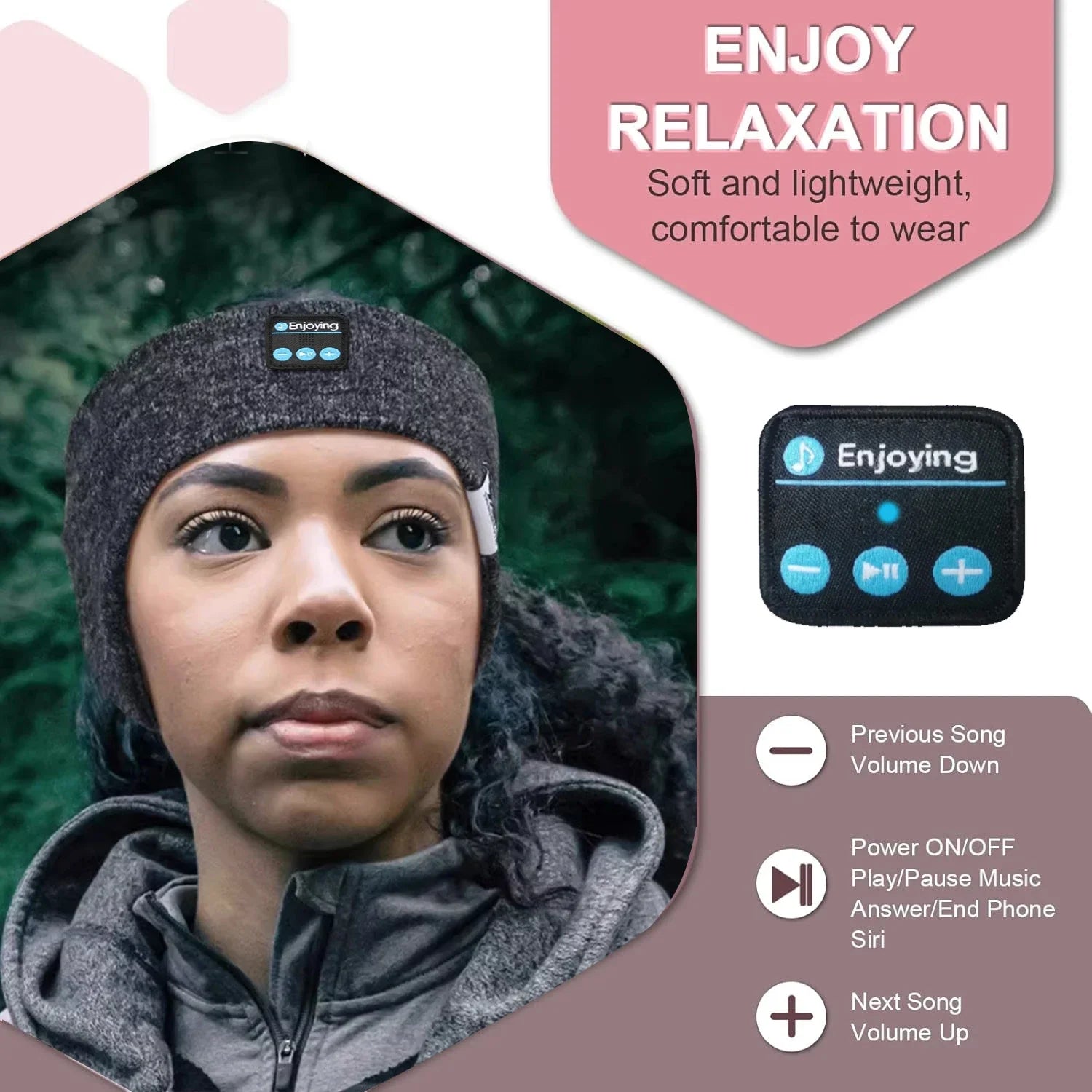 Wireless Bluetooth Headband for Music and Sports | BlackForg3