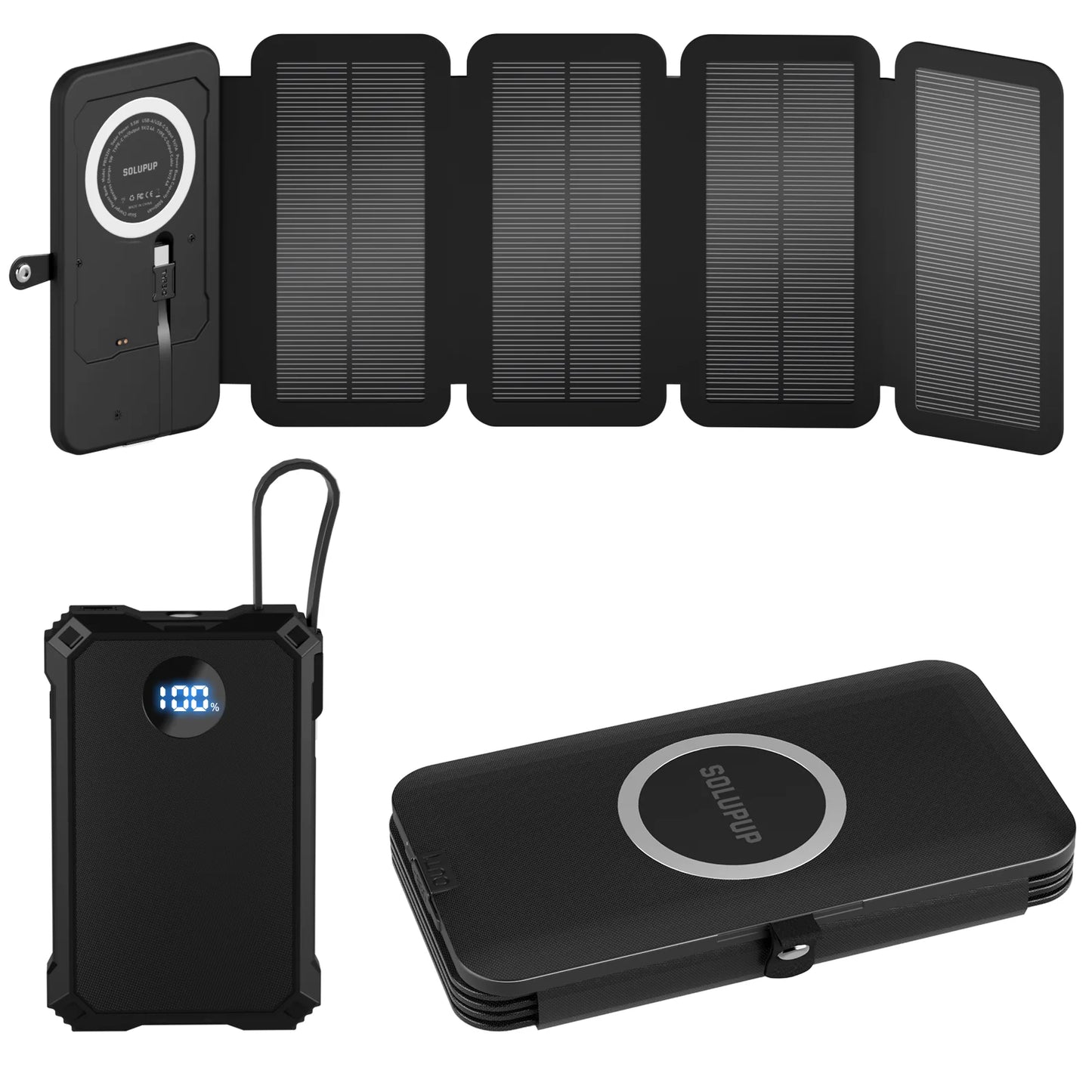 Magnetic Wireless Solar Charger Panel