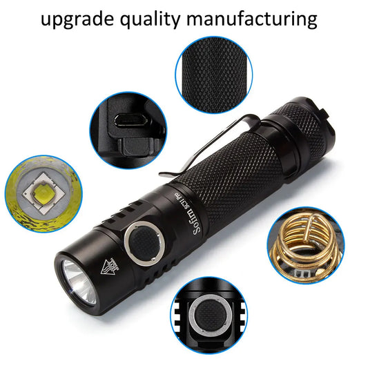 Powerful Rechargeable Tactical Flashlight