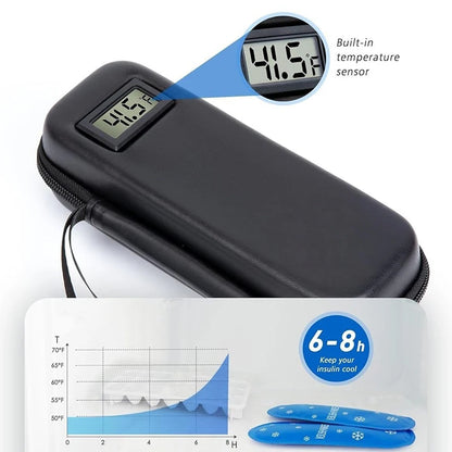 Insulin Cooler Travel Case With Thermometer Display