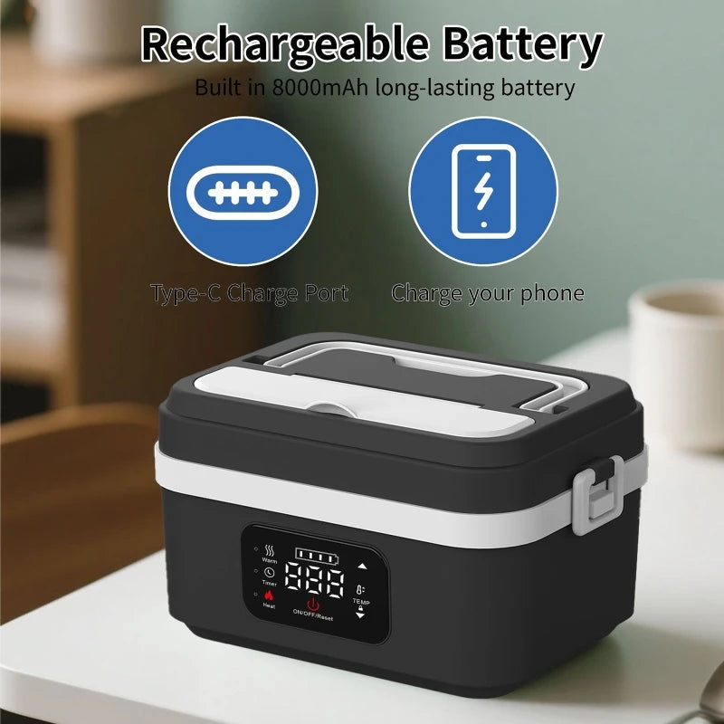 Rechargeable Outdoor Travel Electric Lunch Box