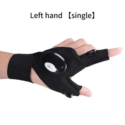 Half Finger Gloves with LED