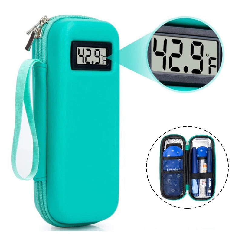 Insulin Cooler Travel Case With Thermometer Display