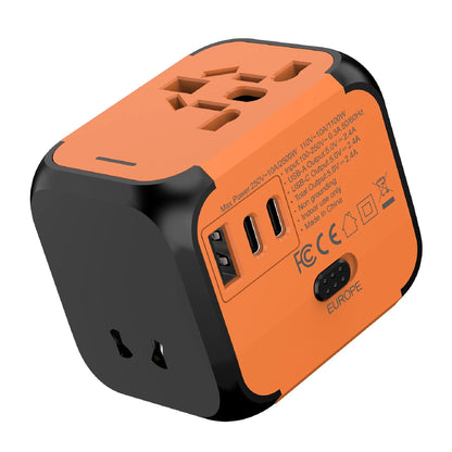 Multifunction Travel Adapter Converter Socket for Worldwide Use | BlackForg3