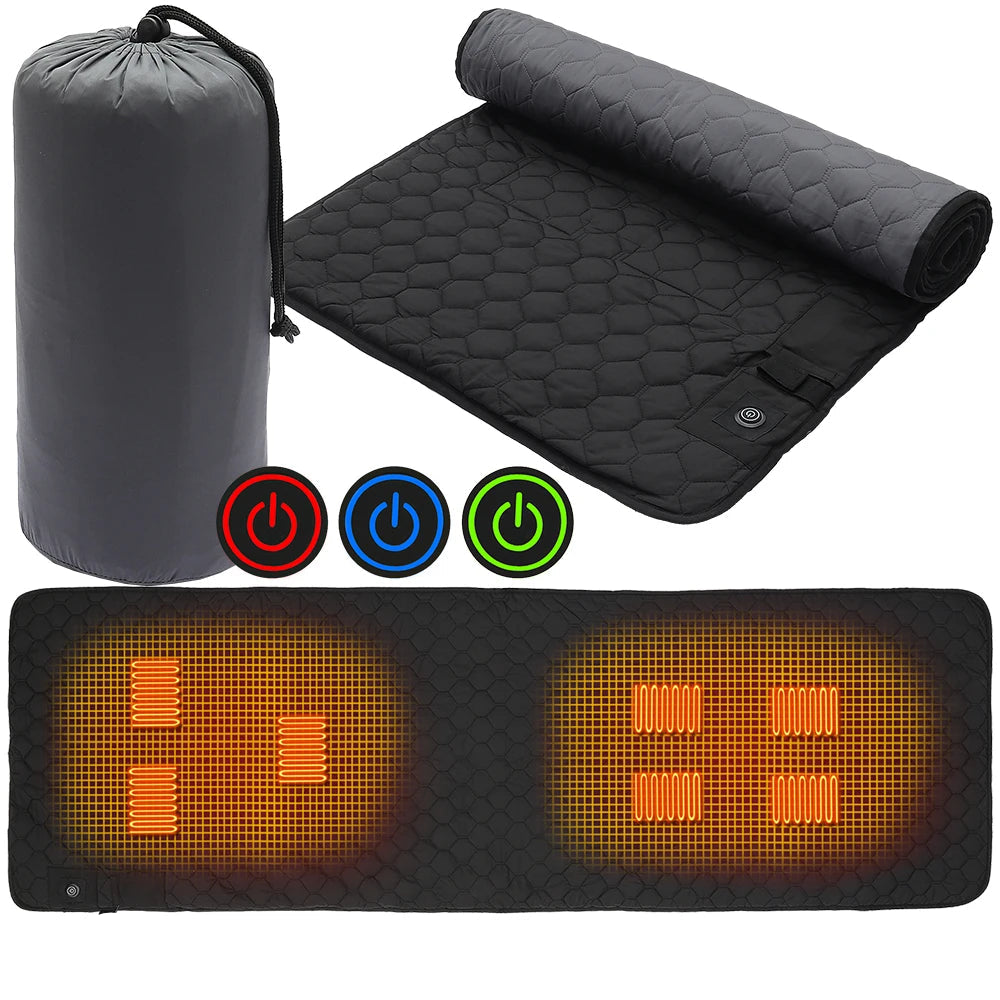 Portable USB Heated Mat for Sleeping and Relaxation | BlackForg3