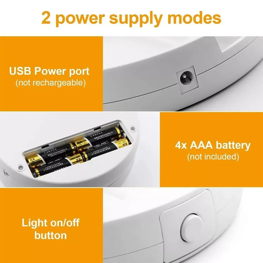 Compact Vanity Travel LED Makeup Mirror