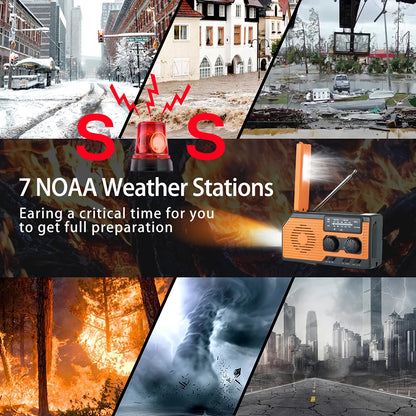 Outdoor Solar Powered LED Flashlight with Radio | BlackForg3