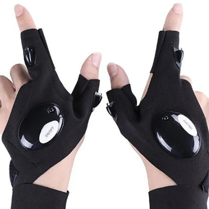 Half Finger Gloves with LED