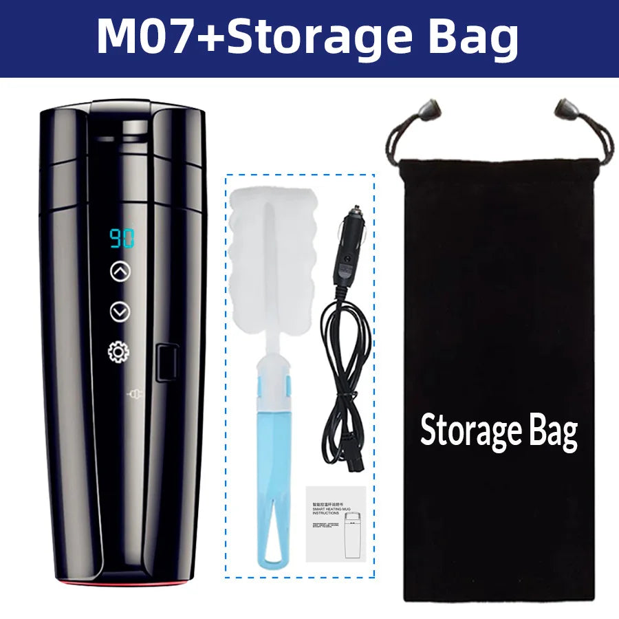 Electric Smart Coffee Mug Warmer with Temperature Display | BlackForg3