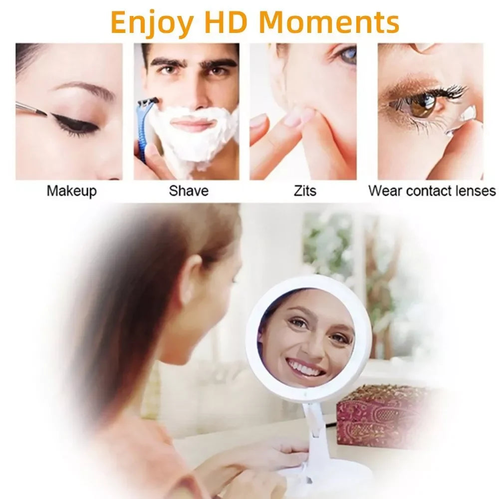 Compact Vanity Travel LED Makeup Mirror