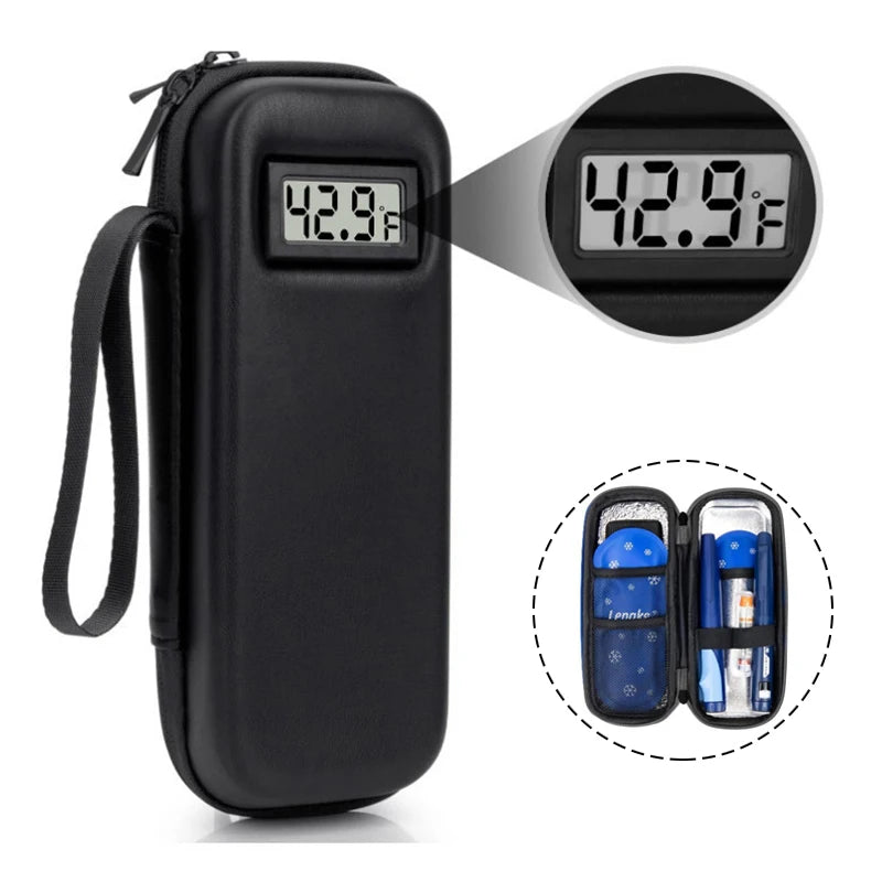 Insulin Cooler Travel Case With Thermometer Display