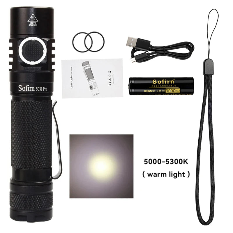 Powerful Rechargeable Tactical Flashlight