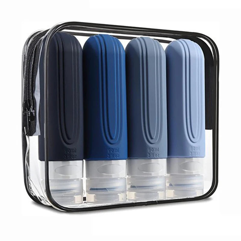 Portable Travel Bottles Set for Toiletries and Cosmetics | BlackForg3