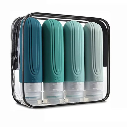 Portable Travel Bottles Set for Toiletries and Cosmetics | BlackForg3