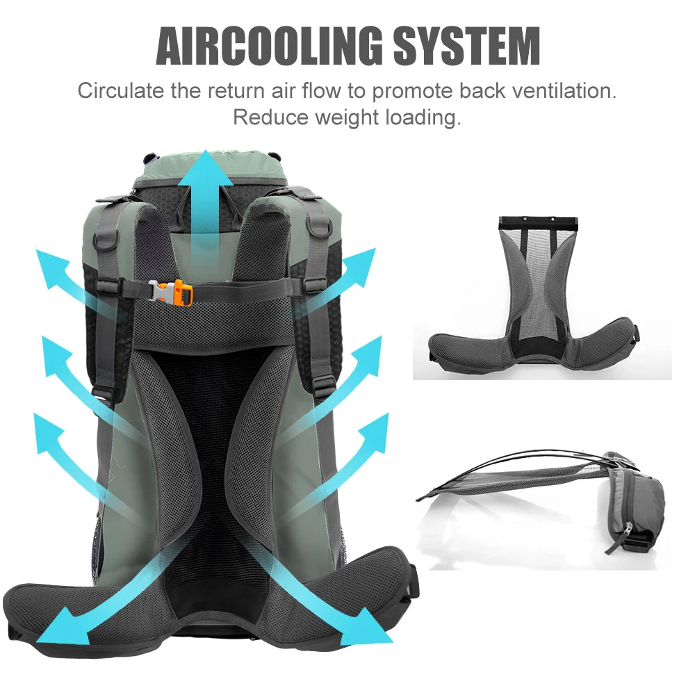 Hiking Camping Backpack with Rain Cover